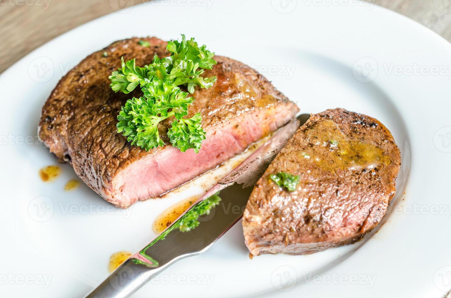 Beef Steak cut photo