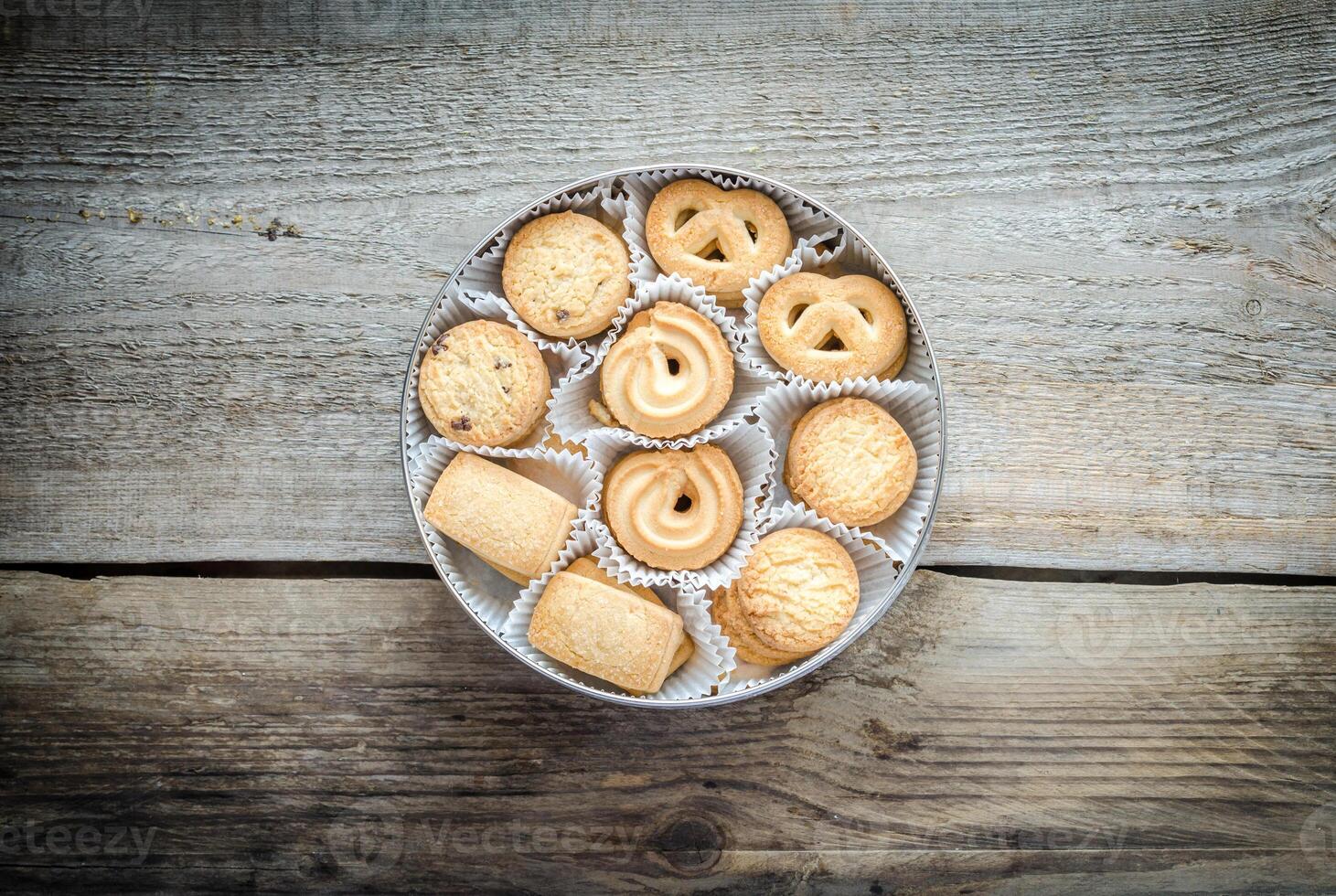 Can of Butter cookies photo