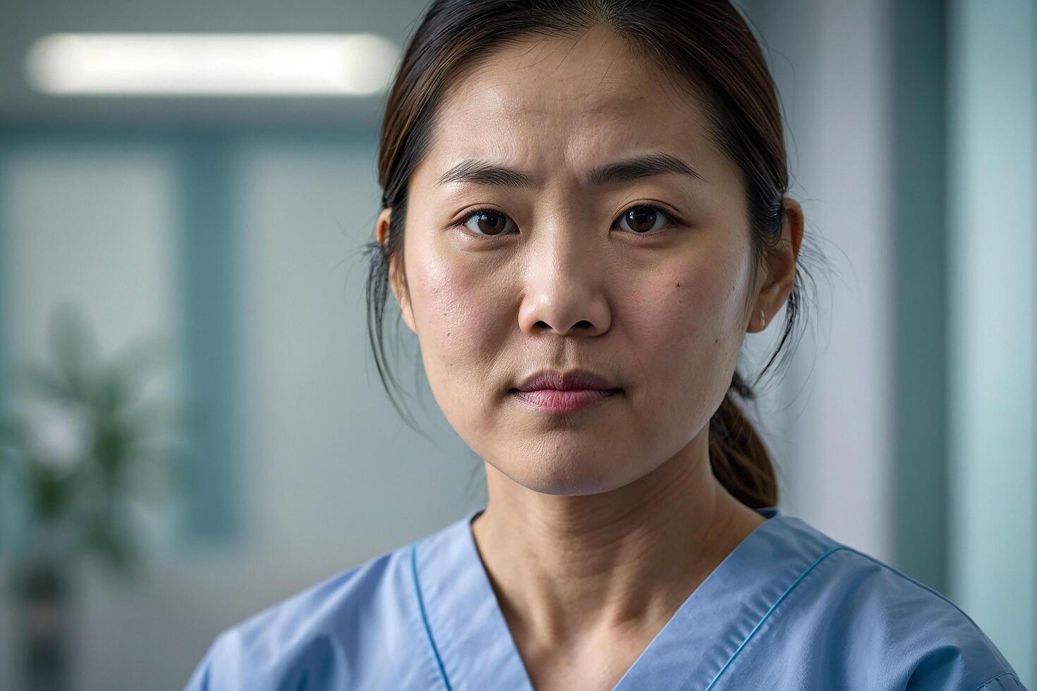 portrait of a South Korean nurse photo