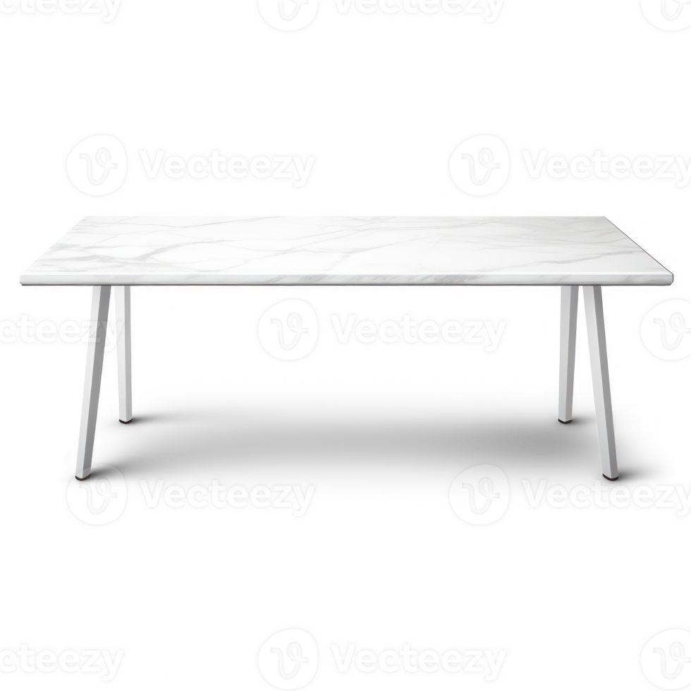 white table with legs on a transparent background png