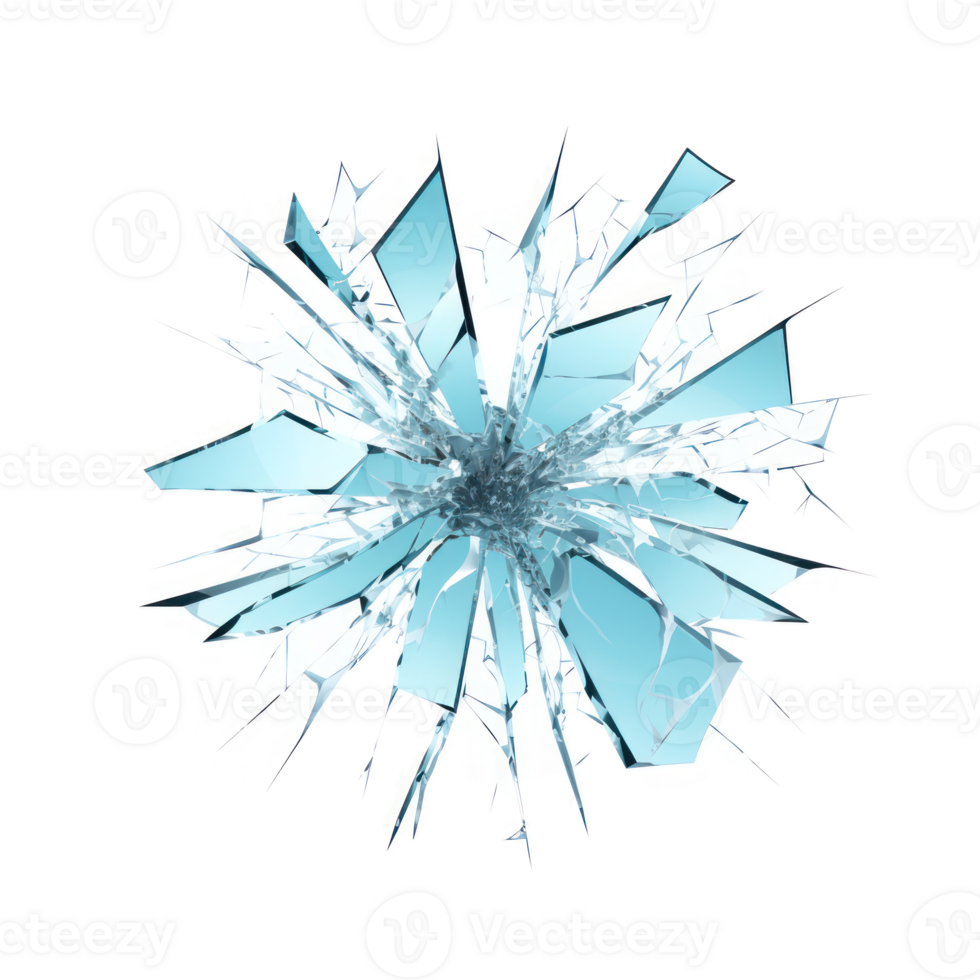 broken glass on transparent background png