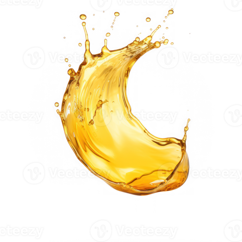 a splash of yellow liquid on a transparent background png