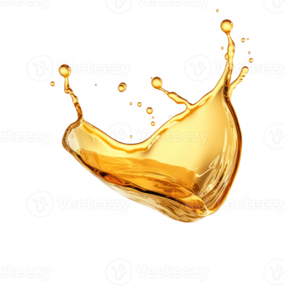 a splash of yellow liquid on a transparent background png