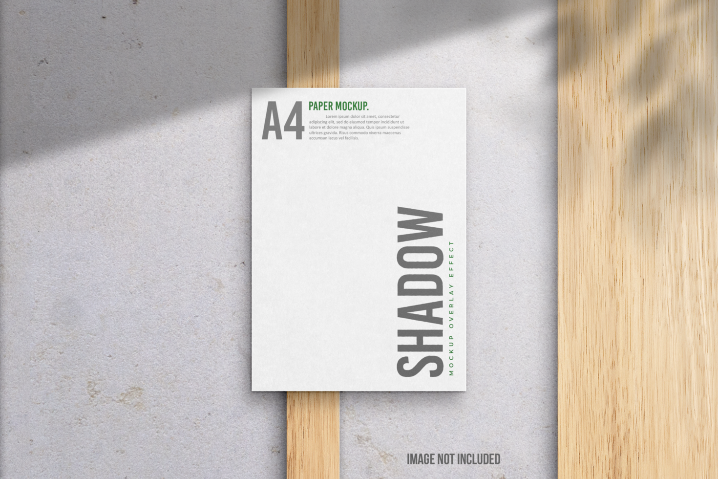 Shadow Mockup Overlay with White Paper and Gray Textured Background vol 45 psd