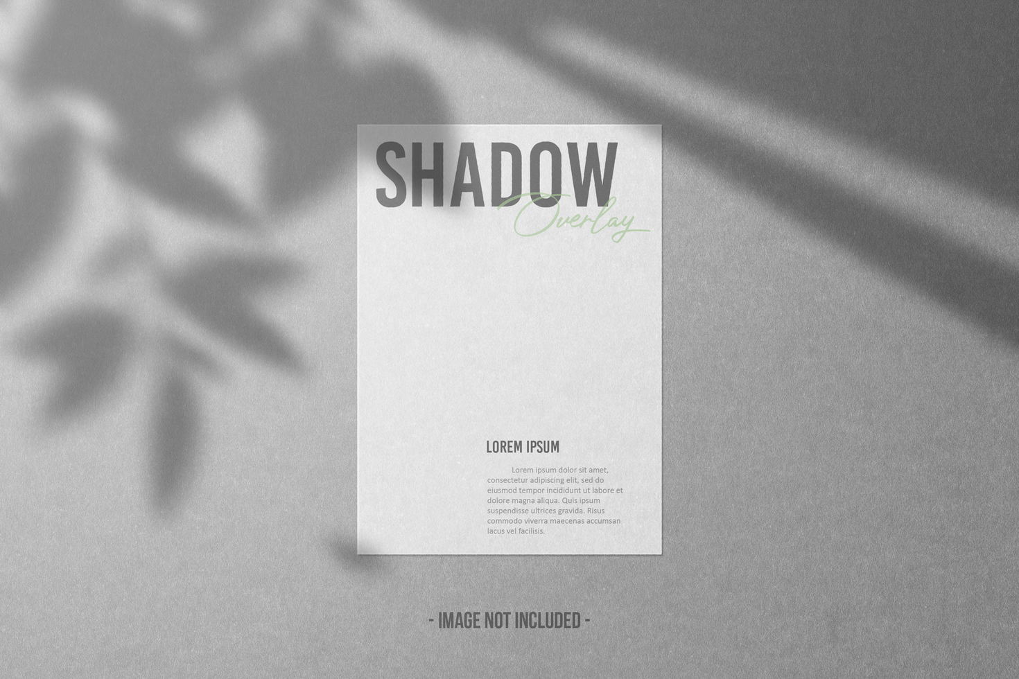 Shadow Overlay with White Paper and Gray Texture vol 15 psd