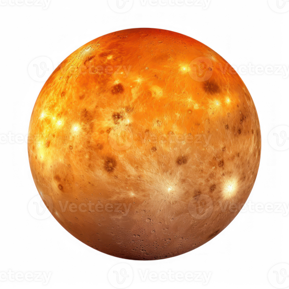 the planet venus, with a transparent background png