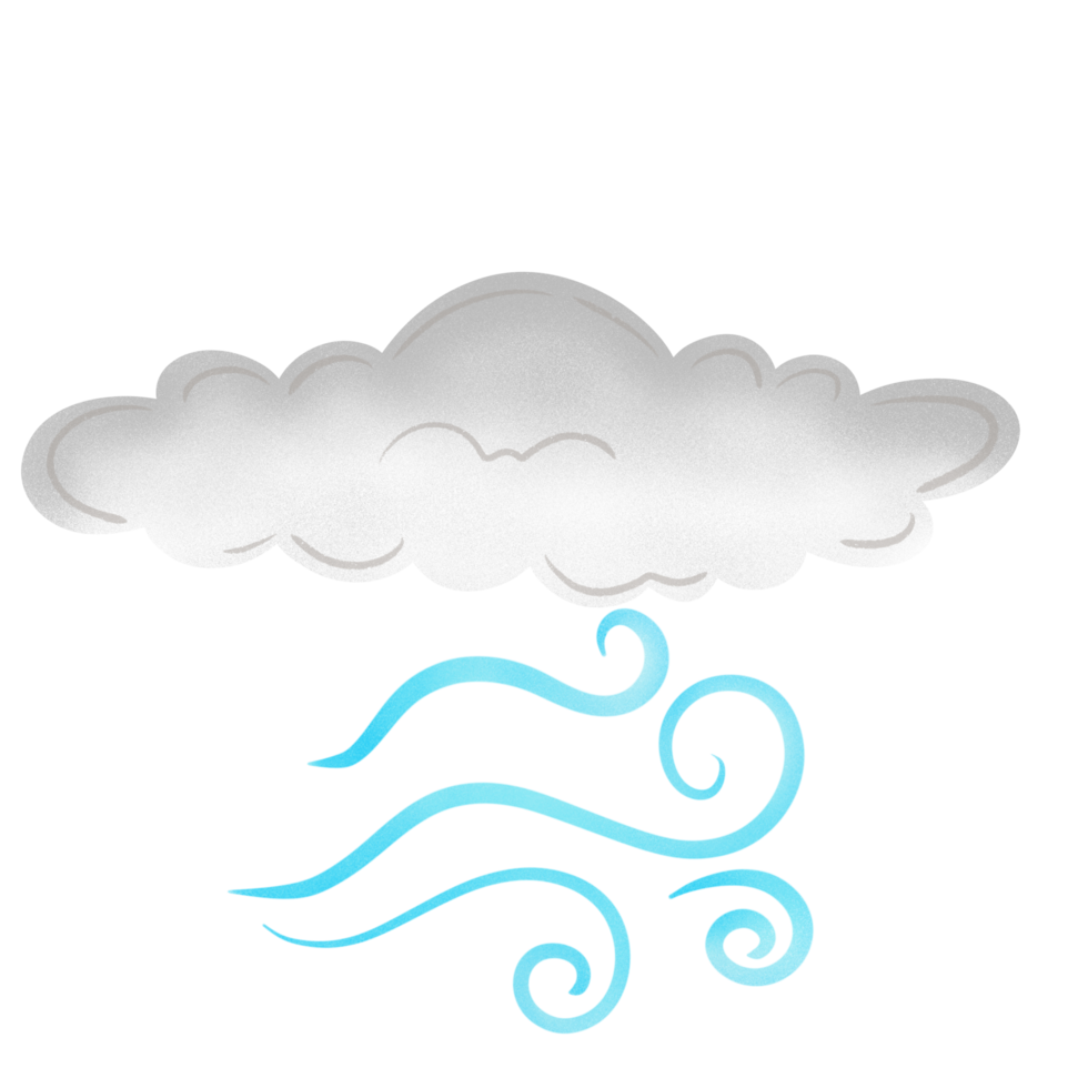 The cloud with the wind png