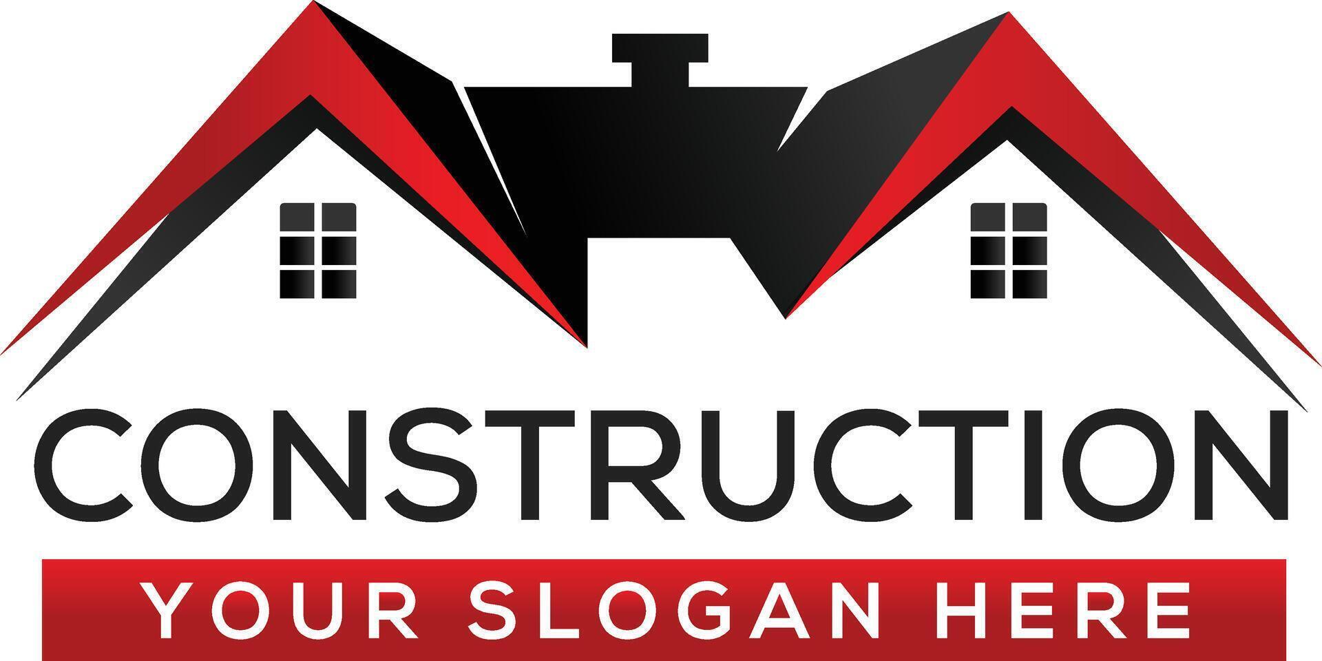 Modern Professional Construction Logo Design, Real Estate vector