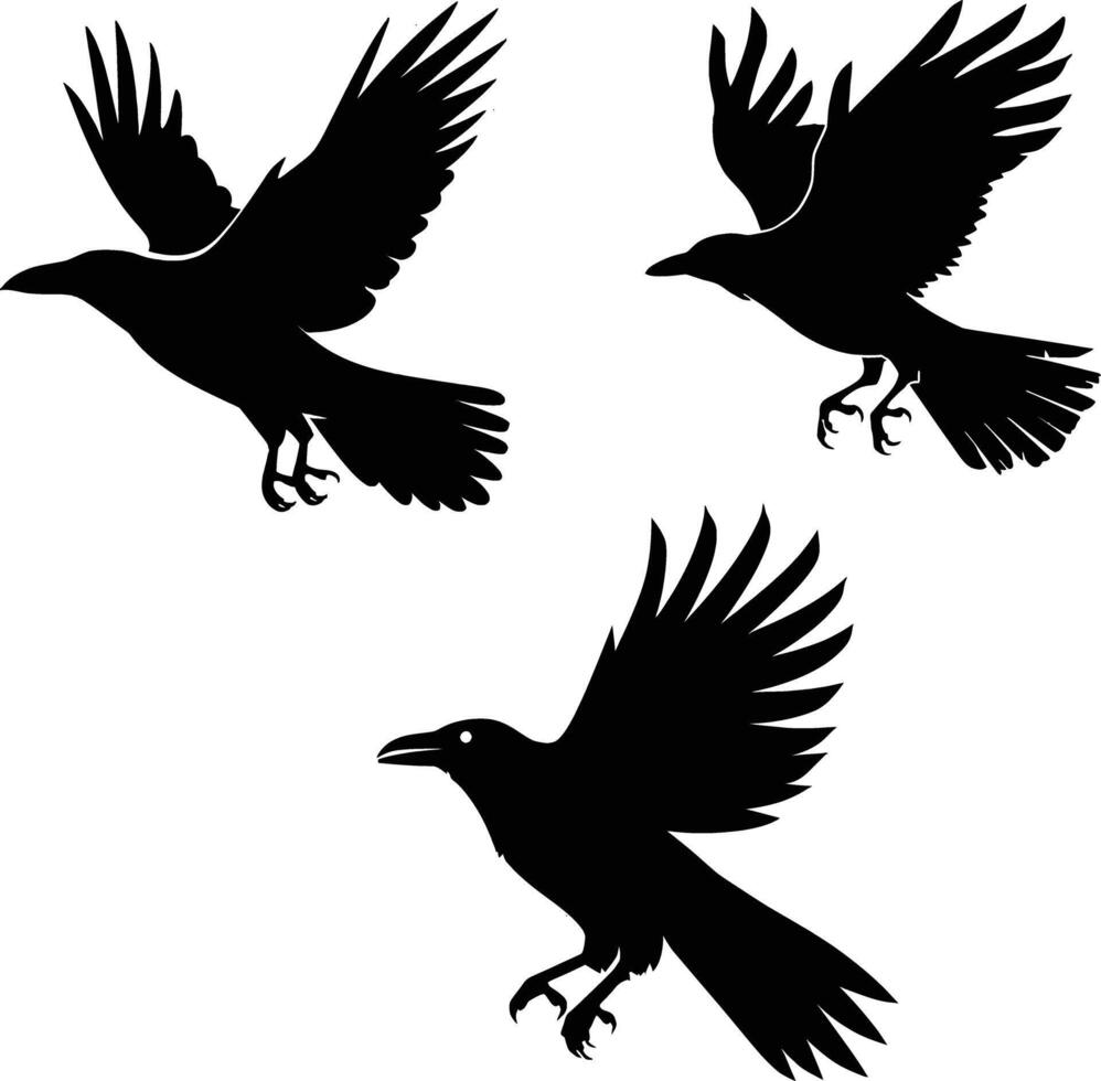 Flying Birds Silhouettes, Flying Birds Clip Arts, Flying Birds vector