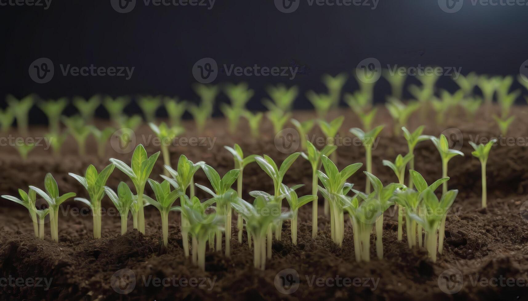 A Symphony Below Seedlings Harmonizing with Earth photo