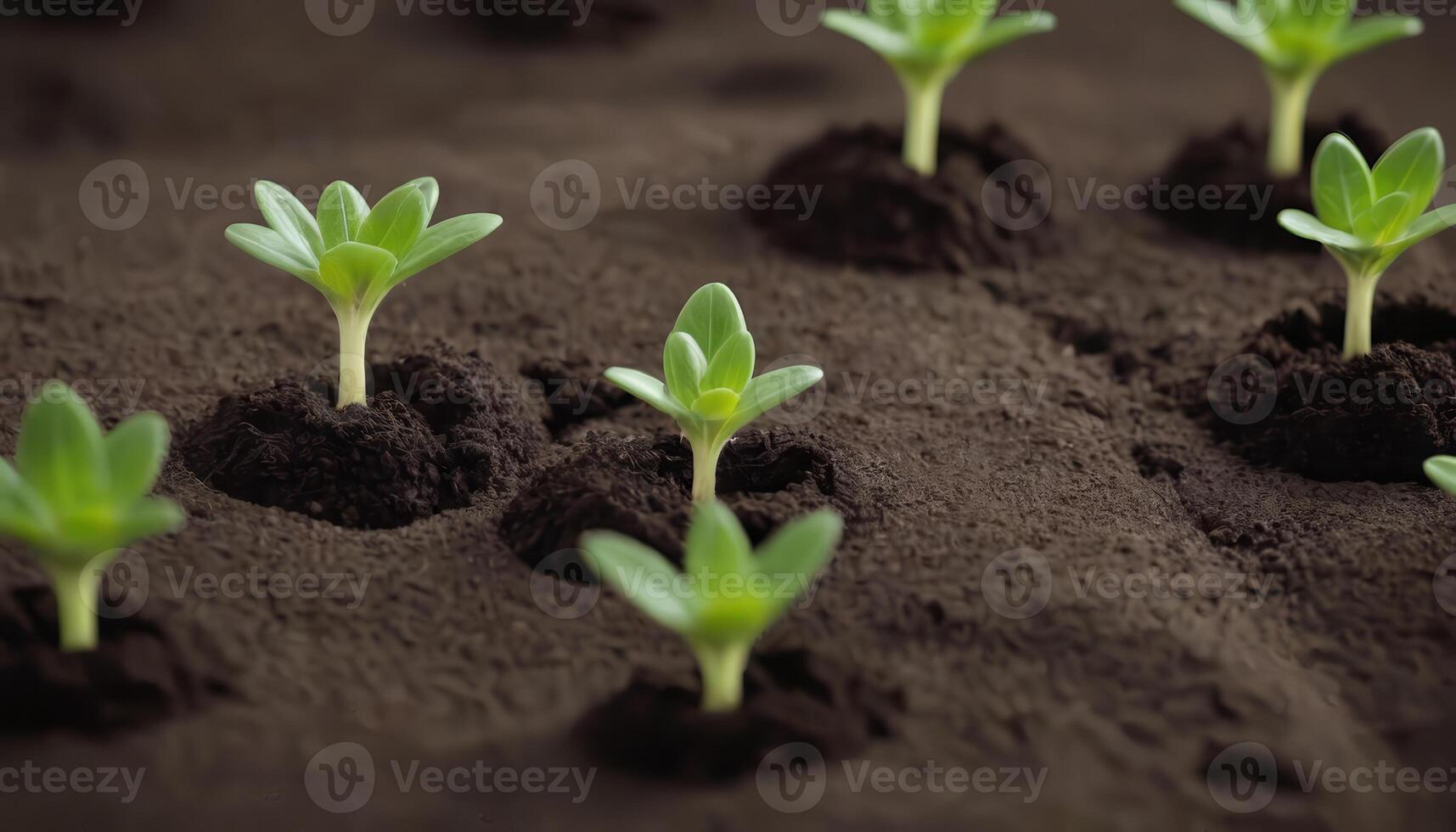 Growing Green The Journey of Seedlings Below Ground photo