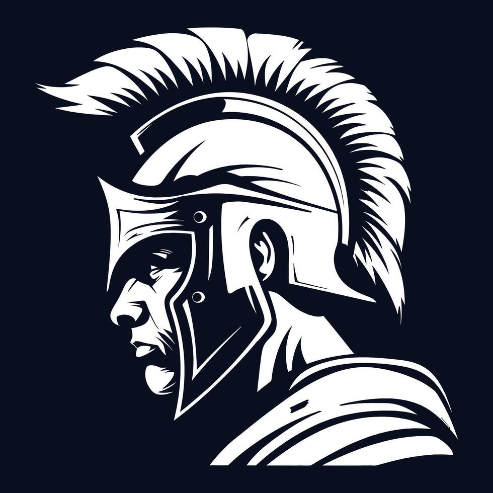 masked gladiators with a navy blue background vector