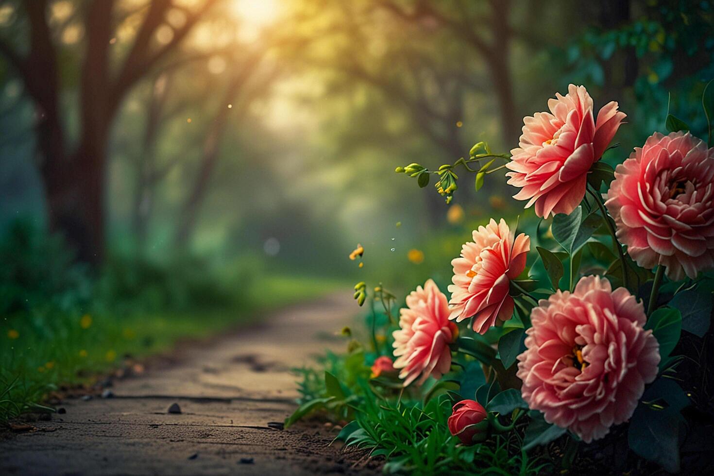 different types of flowers photo