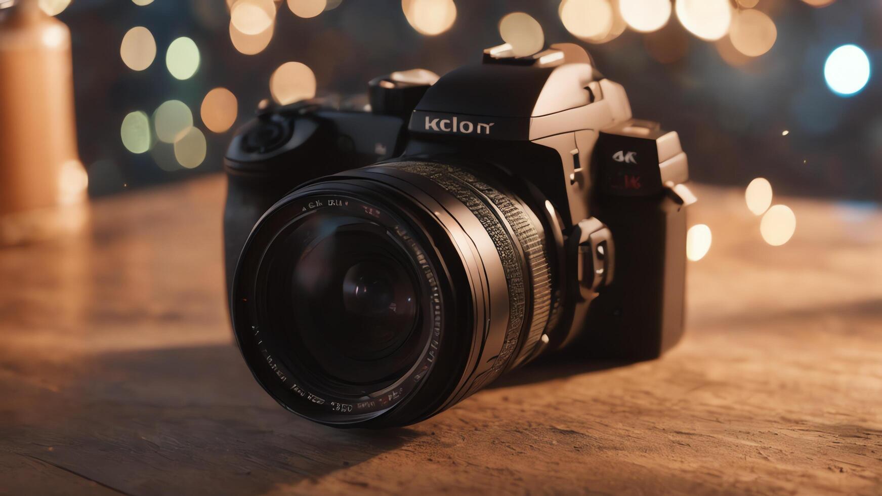 background of camera on the table photo
