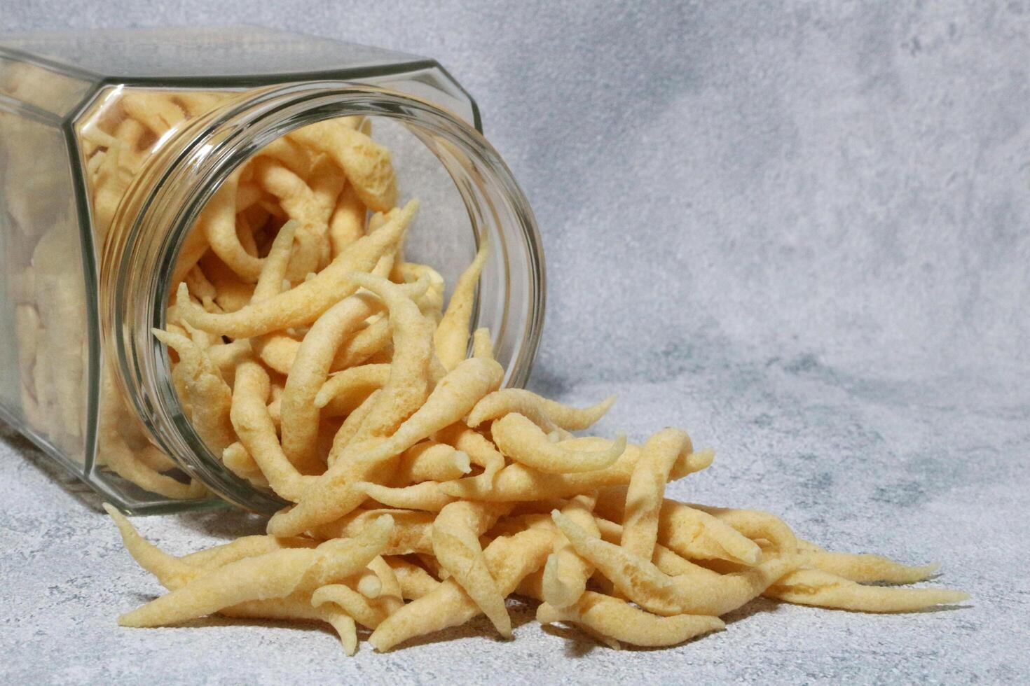 Crunchy Cheese Stick or Cheese Cork Eggs or Telur Gabus Keju or Widaran or Bidaran Keju is an Indonesian traditional snack. It's savory, salty and crispy. photo