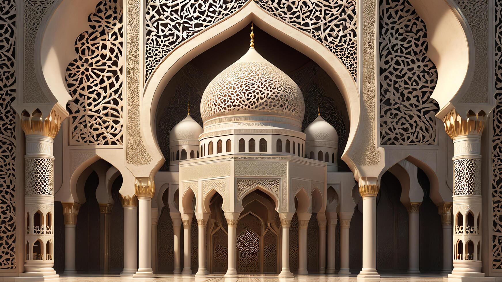 Islamic modern background design photo