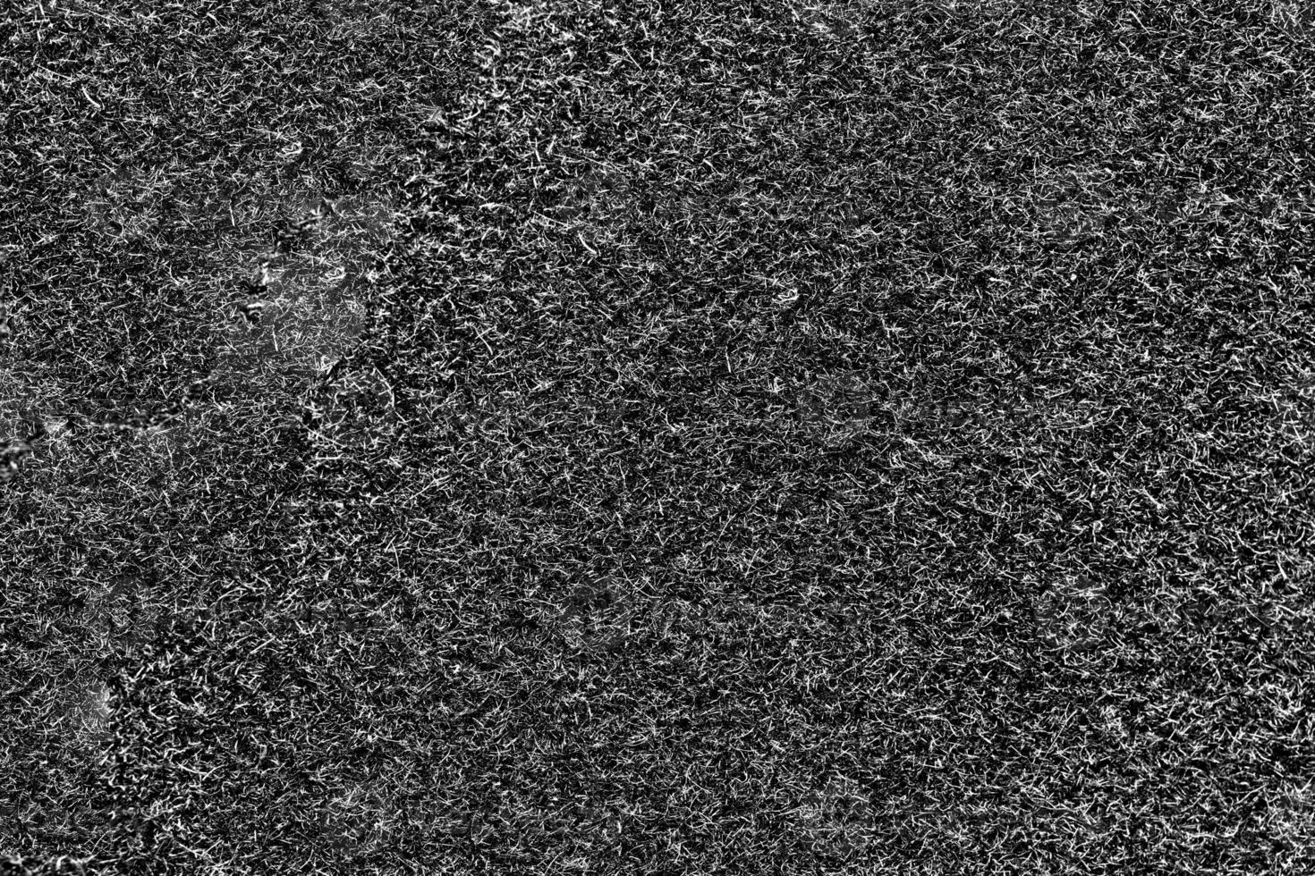 Dirty Black White Fleecy Material Texture. Detailed Fibers Fluffy Surface Background. photo