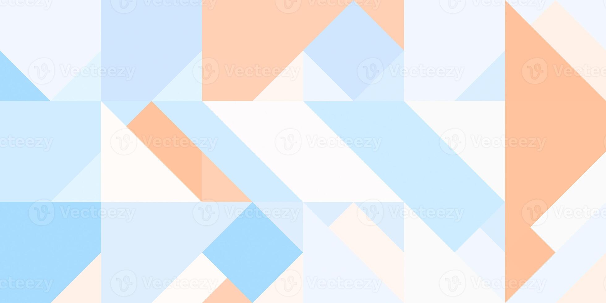 Geometric background pattern. Tana brown thalassa blue white. Seamless shambolic common triangles color geometric modernism style. photo