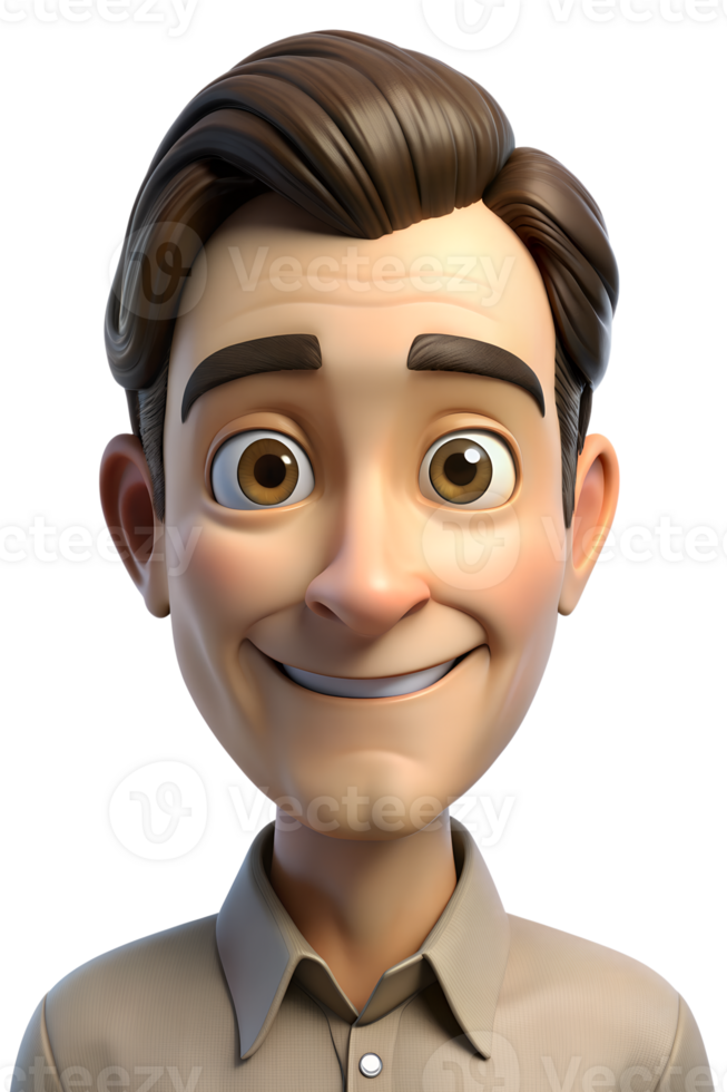3d cartoon style of Depict a person with a raised eyebrow, half-smile, and an amused expression, capturing sarcasm. isolated on background png