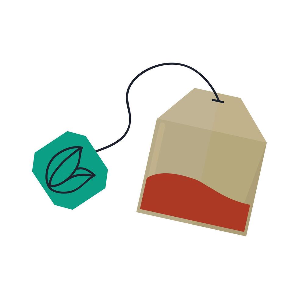 Tea bag icon clipart avatar logtotype isolated illustration vector