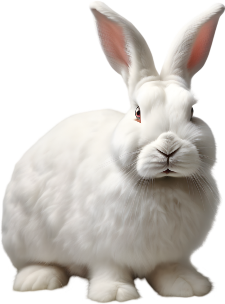Adorable bunny illustration, soft and cuddly. AI-generated. png