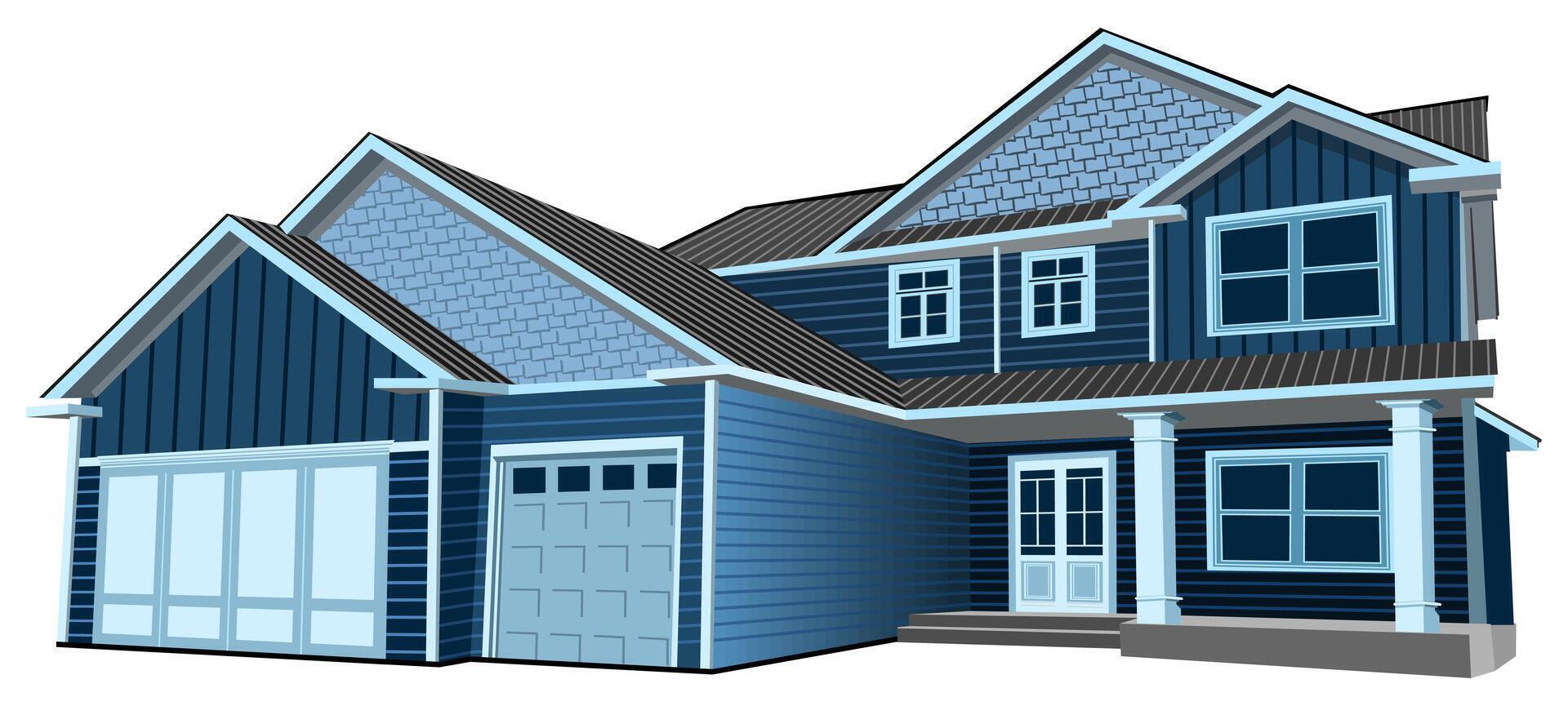 various pictures of modern houses vector