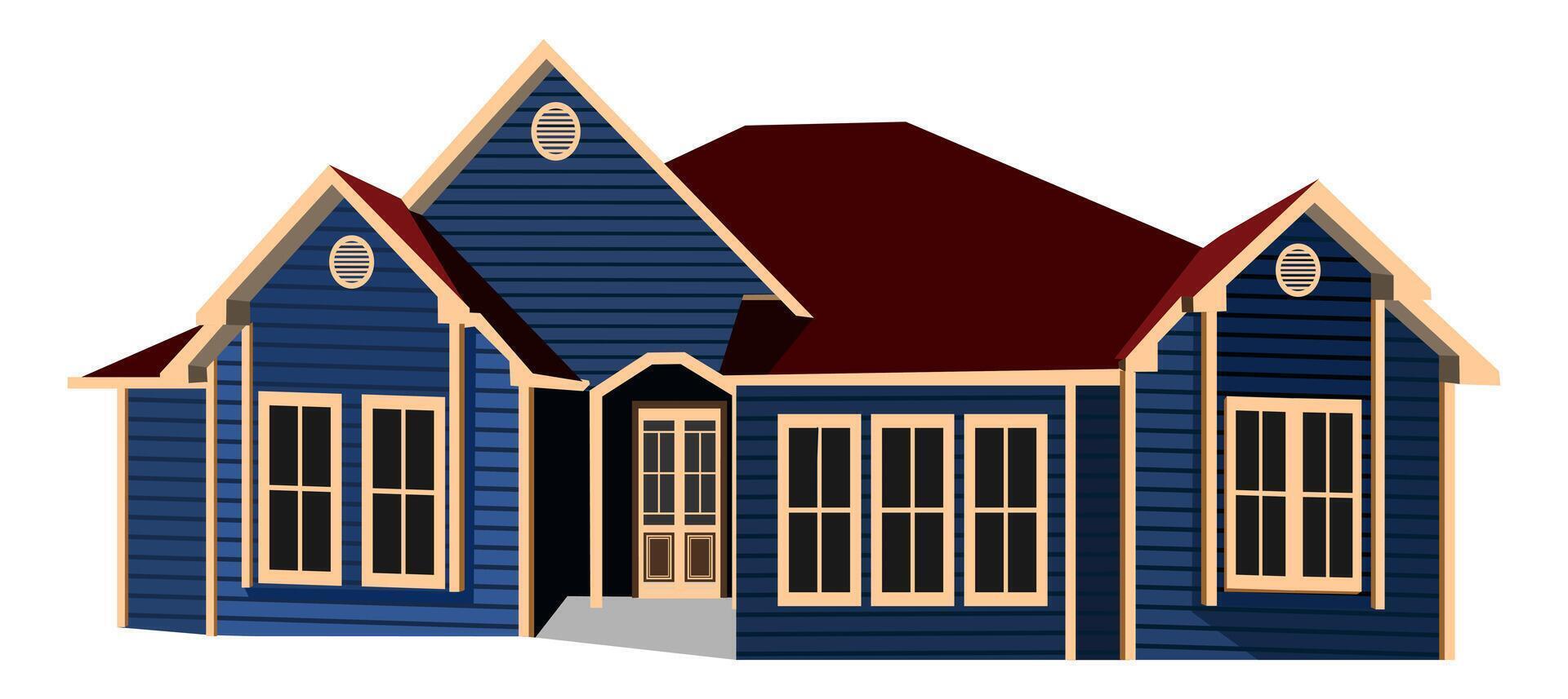 various pictures of modern houses vector