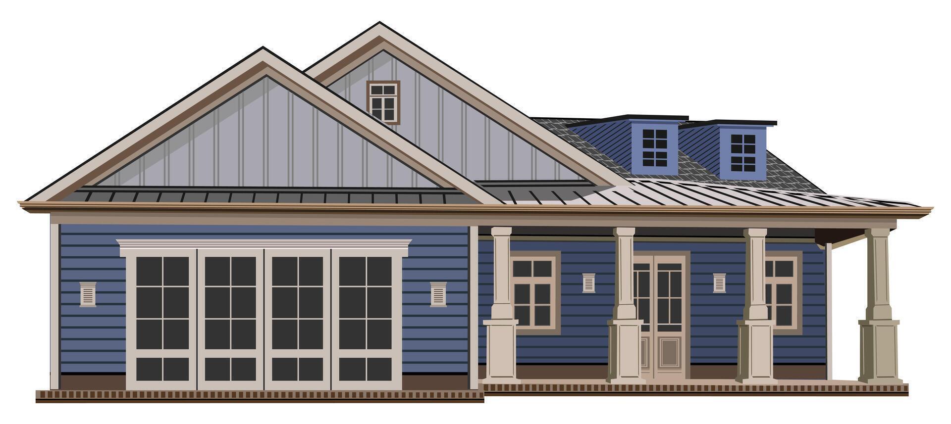 various pictures of modern houses vector