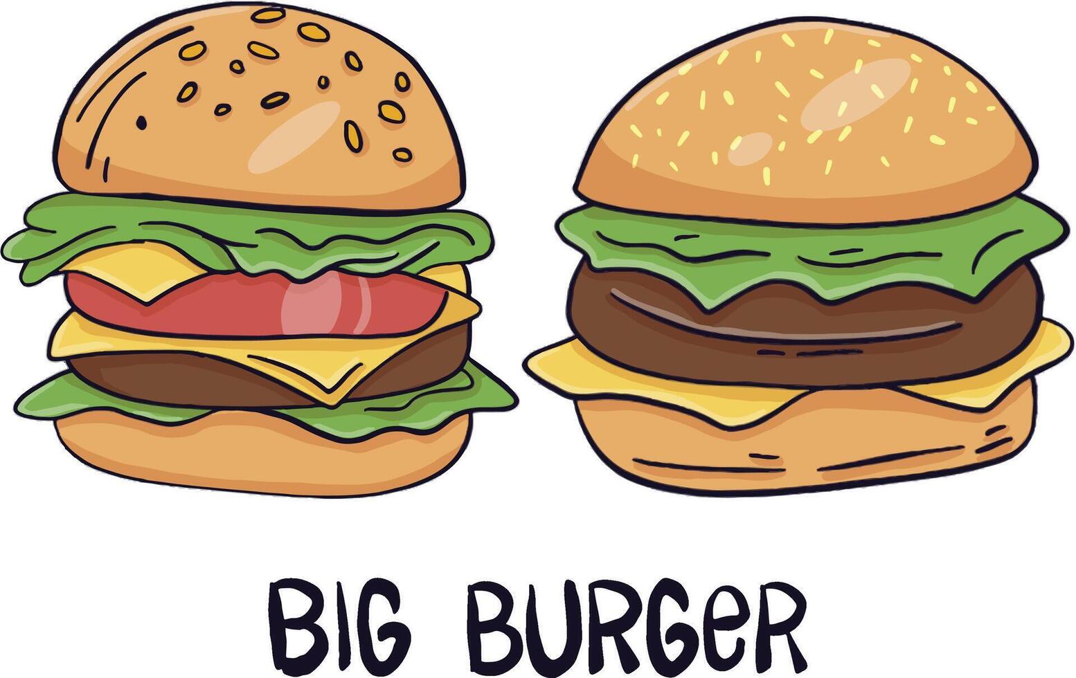 The Big Burger vector