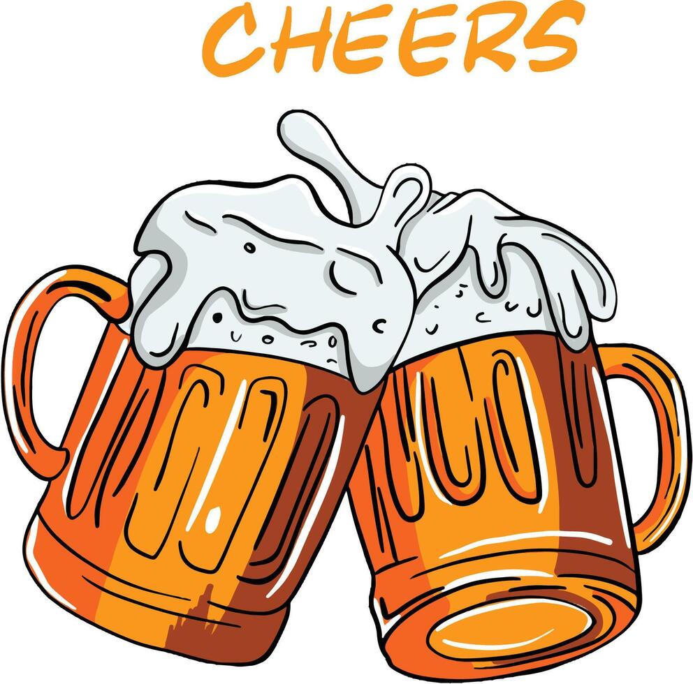 The Two Beers vector