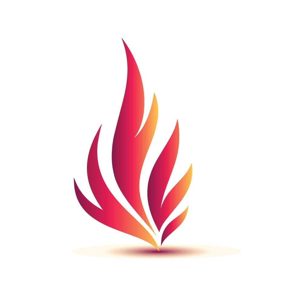 Fire sign. Fire flame icon isolated on white background. illustration Fire flame symbol. Bonfire silhouette logotype. Flames symbols set flat style - stock. vector