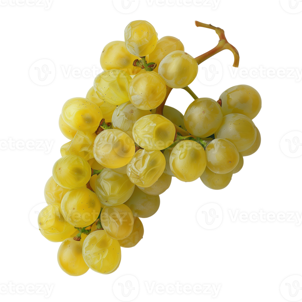 A cluster of grapes, isolated on a transparent background png