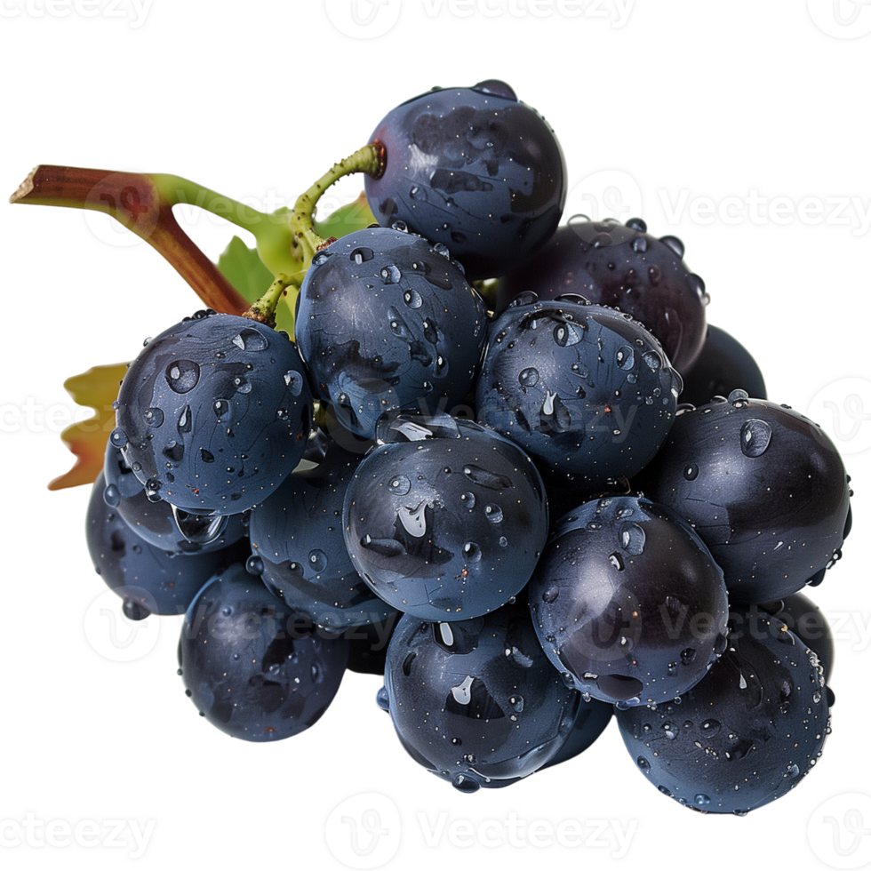 ein Cluster von Trauben, isoliert auf ein transparent Hintergrund png