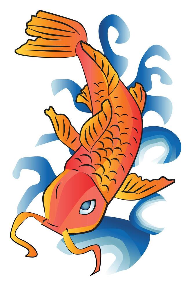 Koi Fish Illustration vector
