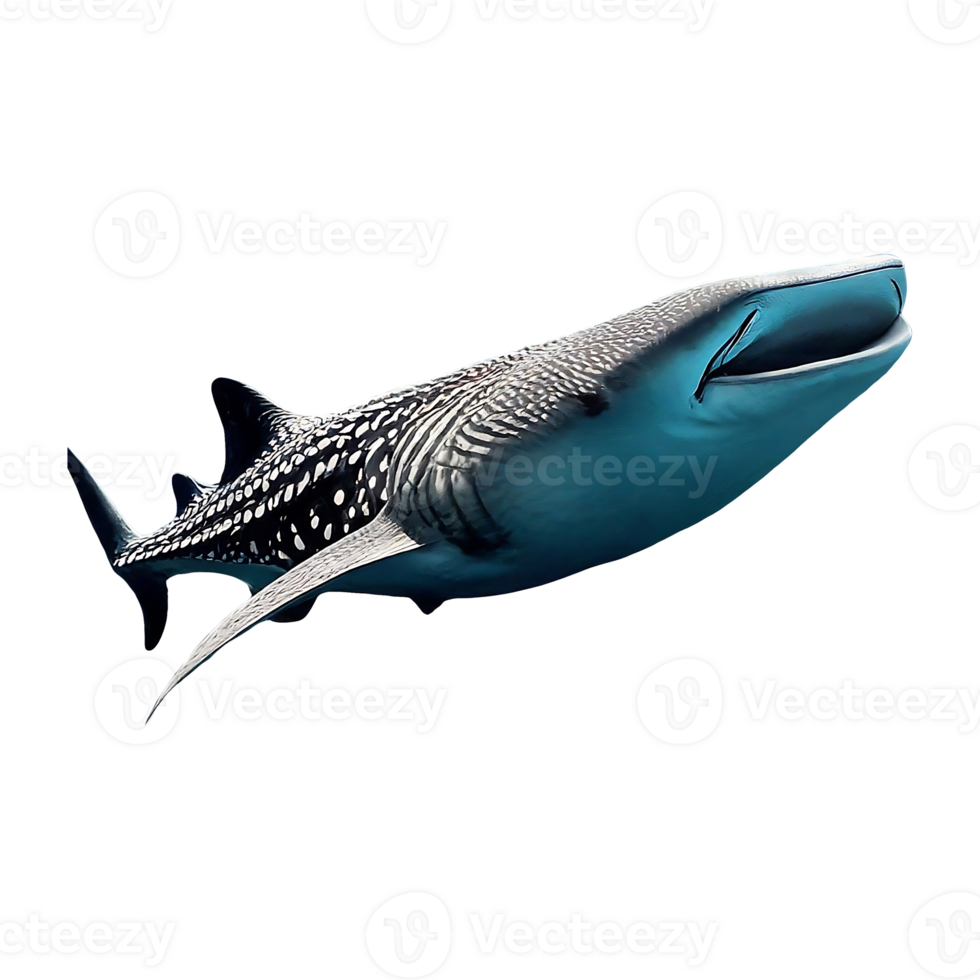 whale shark on transparent background png