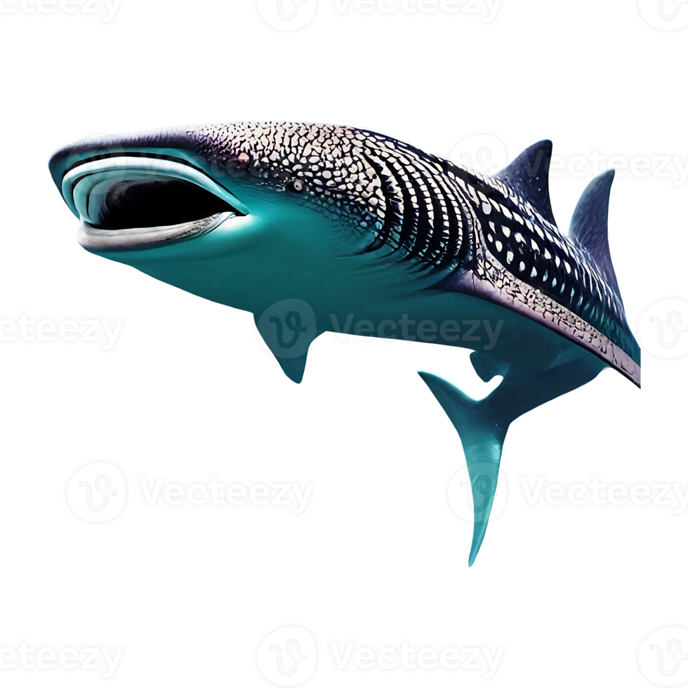 whale shark on transparent background png