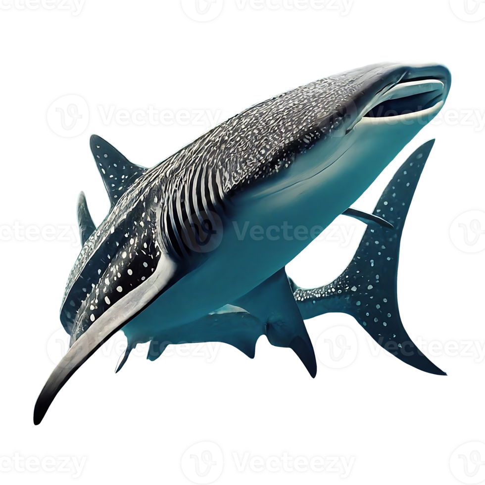 whale shark on transparent background png