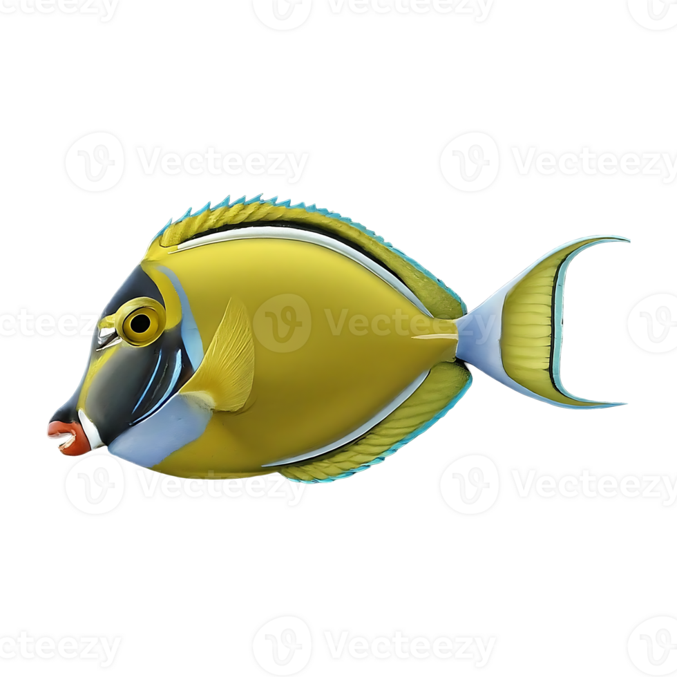 doctorfish on transparent background highly detailed png