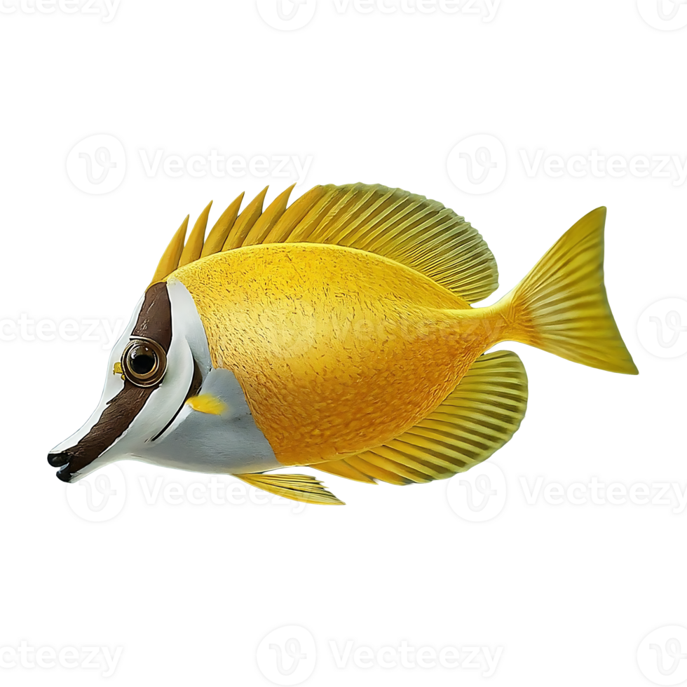doctorfish on transparent background highly detailed png