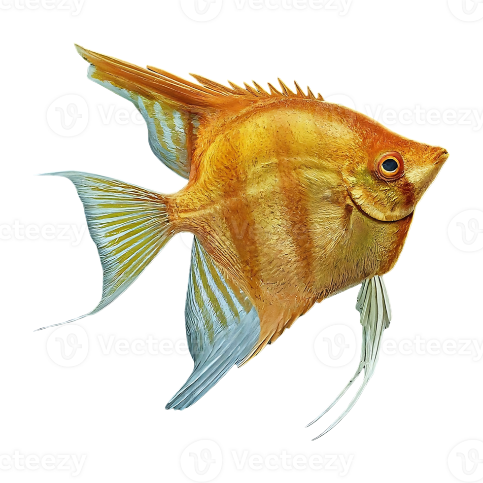 japanese angelfish on transparent background png