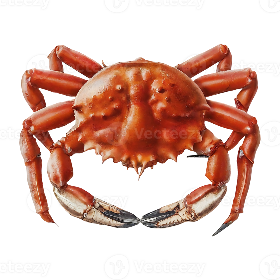 queen crab on transparent background highly detailed png