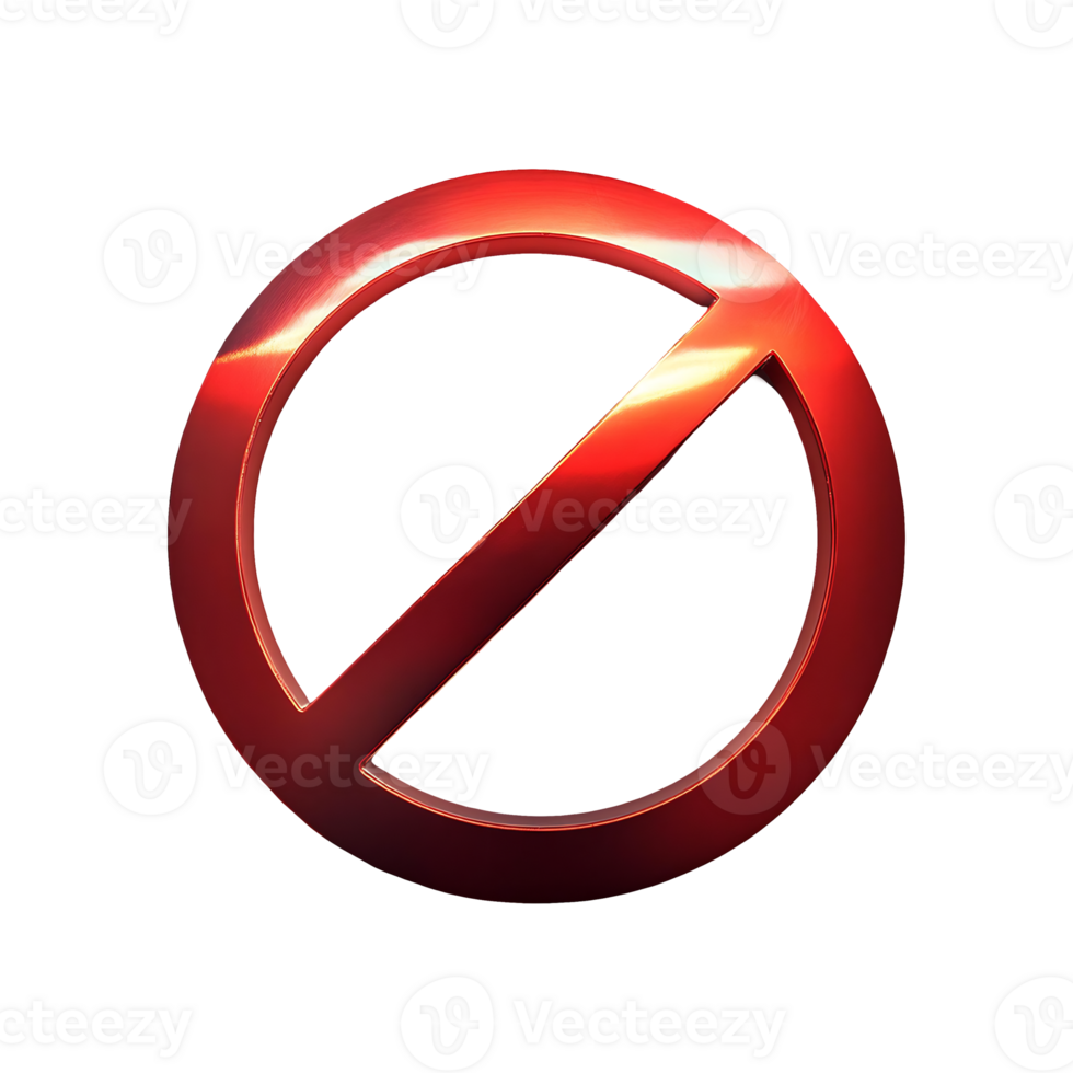 Ban Symbol Symbol isolated on transparent background png