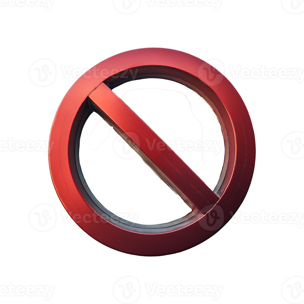 Ban Symbol Symbol isolated on transparent background png