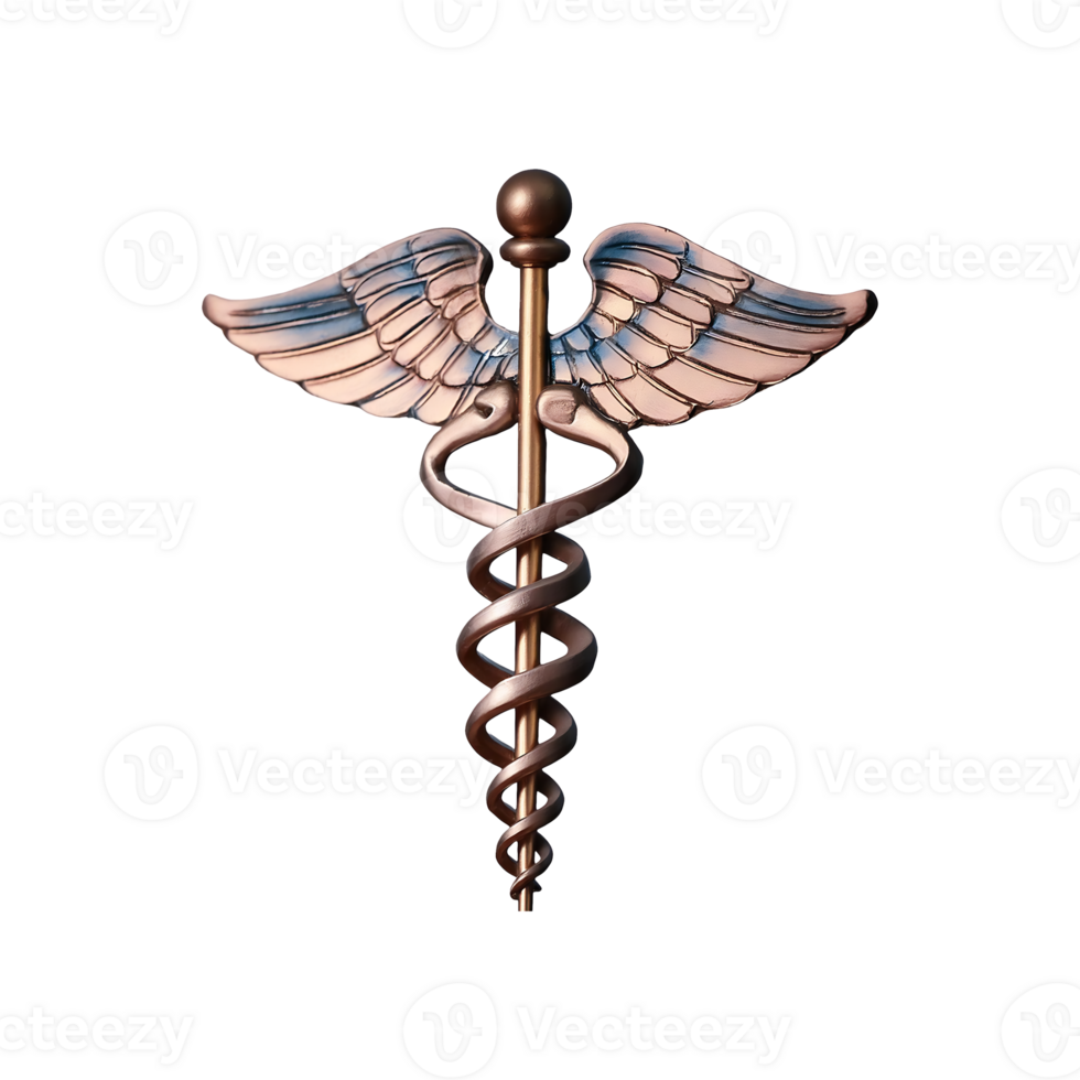 Caduceus Symbol isolated on transparent background png