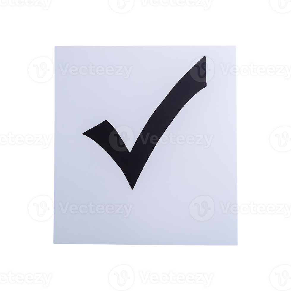 Check Mark Icon Yes Symbol isolated on transparent background png