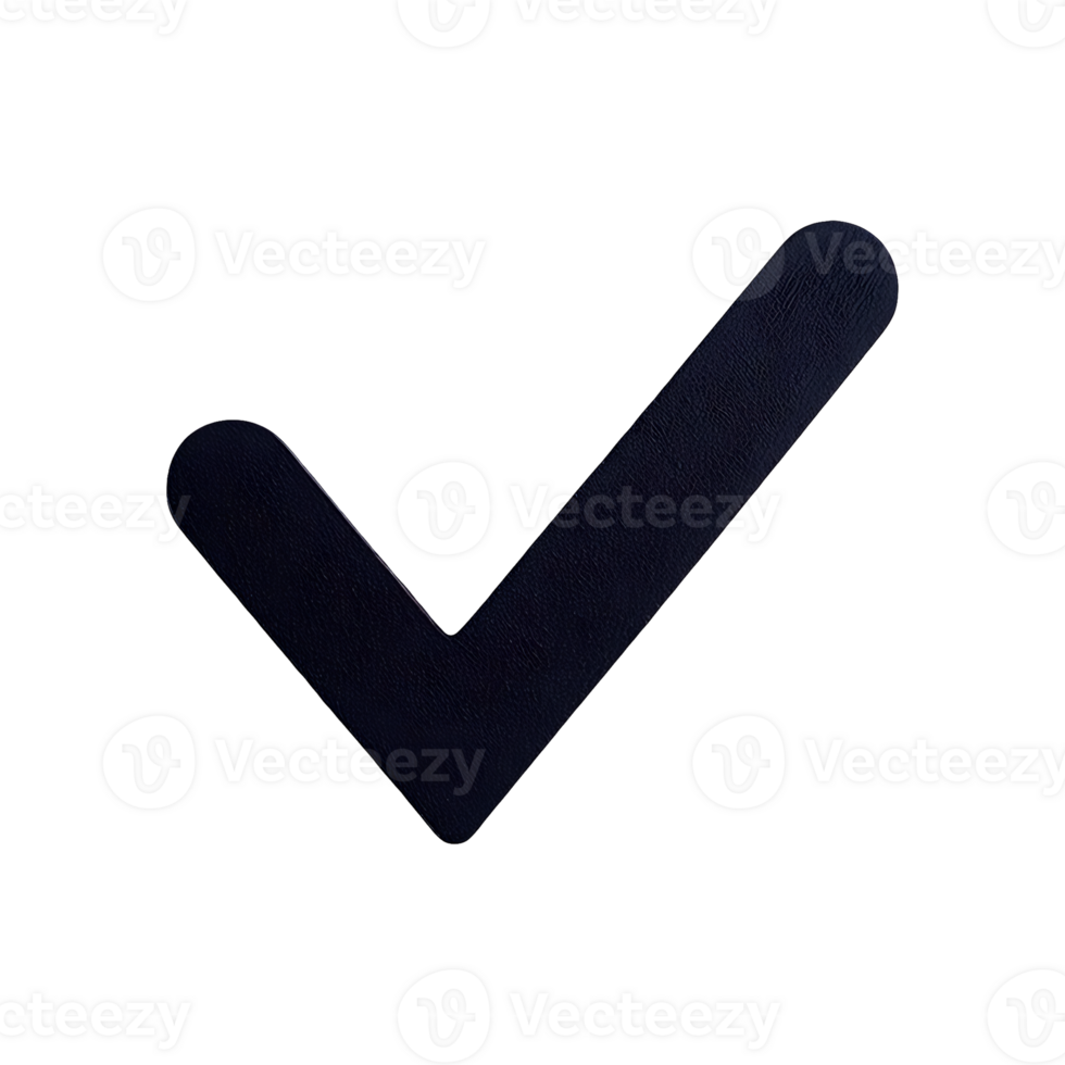 Check Mark Icon Yes Symbol isolated on transparent background png