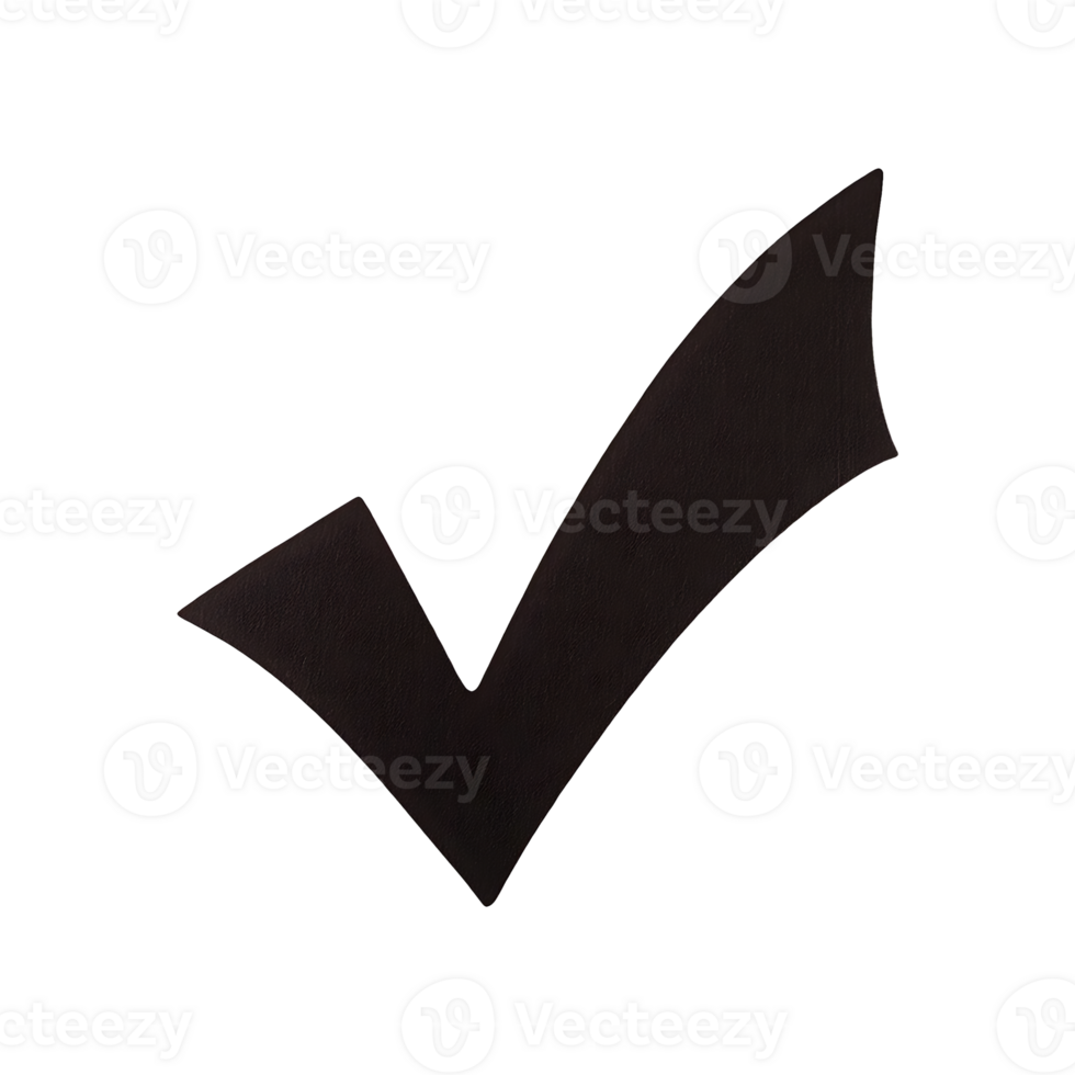 Check Mark Yes Icon Symbol isolated on transparent background png