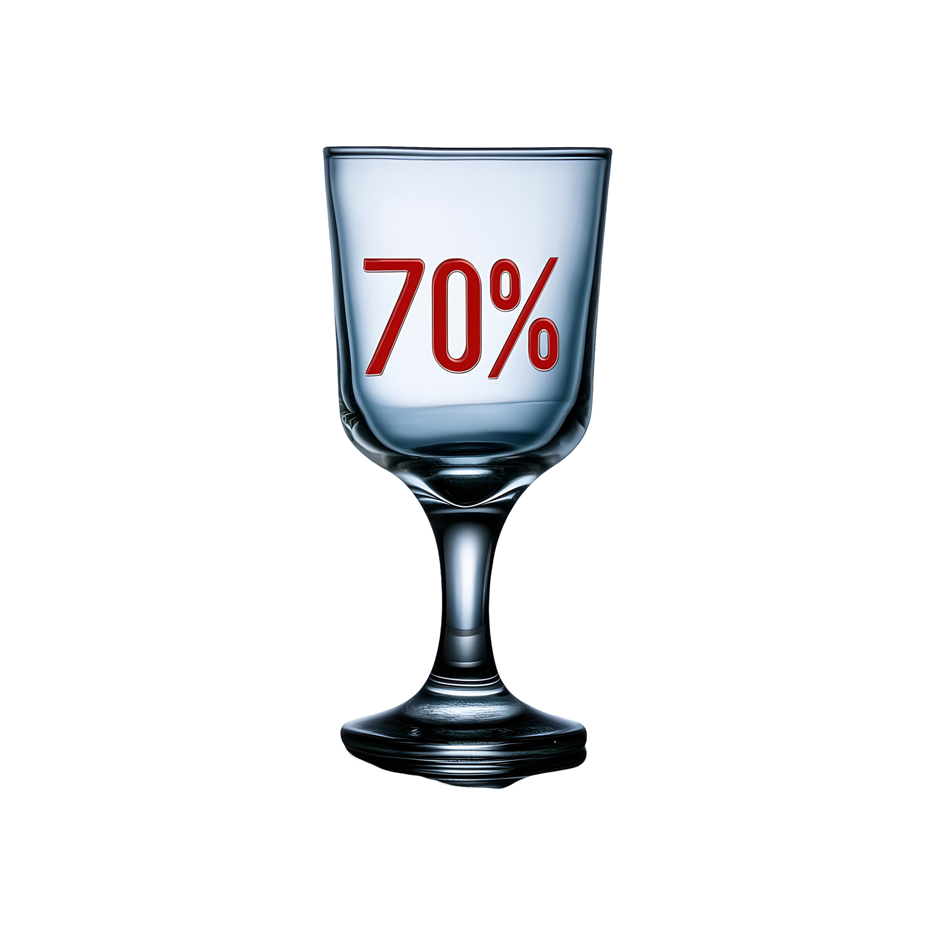70 Percent Glass Sign Symbol on transparent background 46823589 PNG