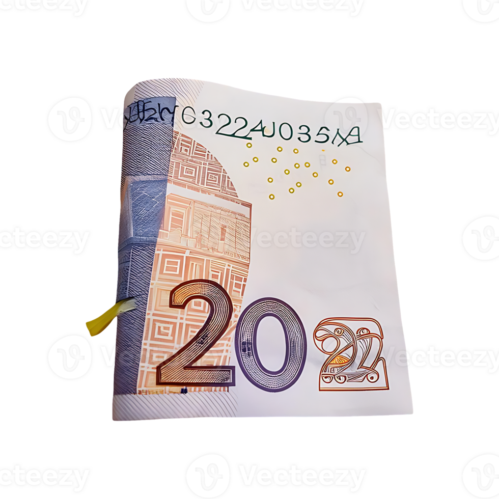 20 Pound Note Symbol isolated on transparent background png