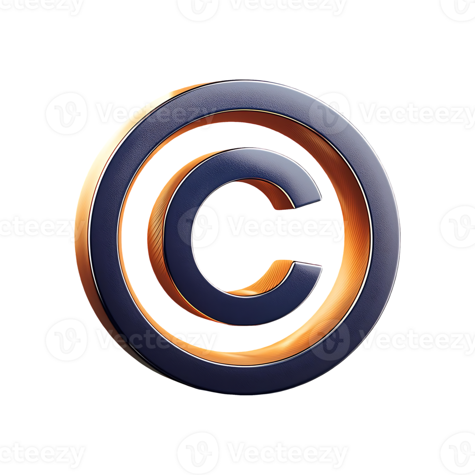 Copyright Symbol Symbol isolated on transparent background png